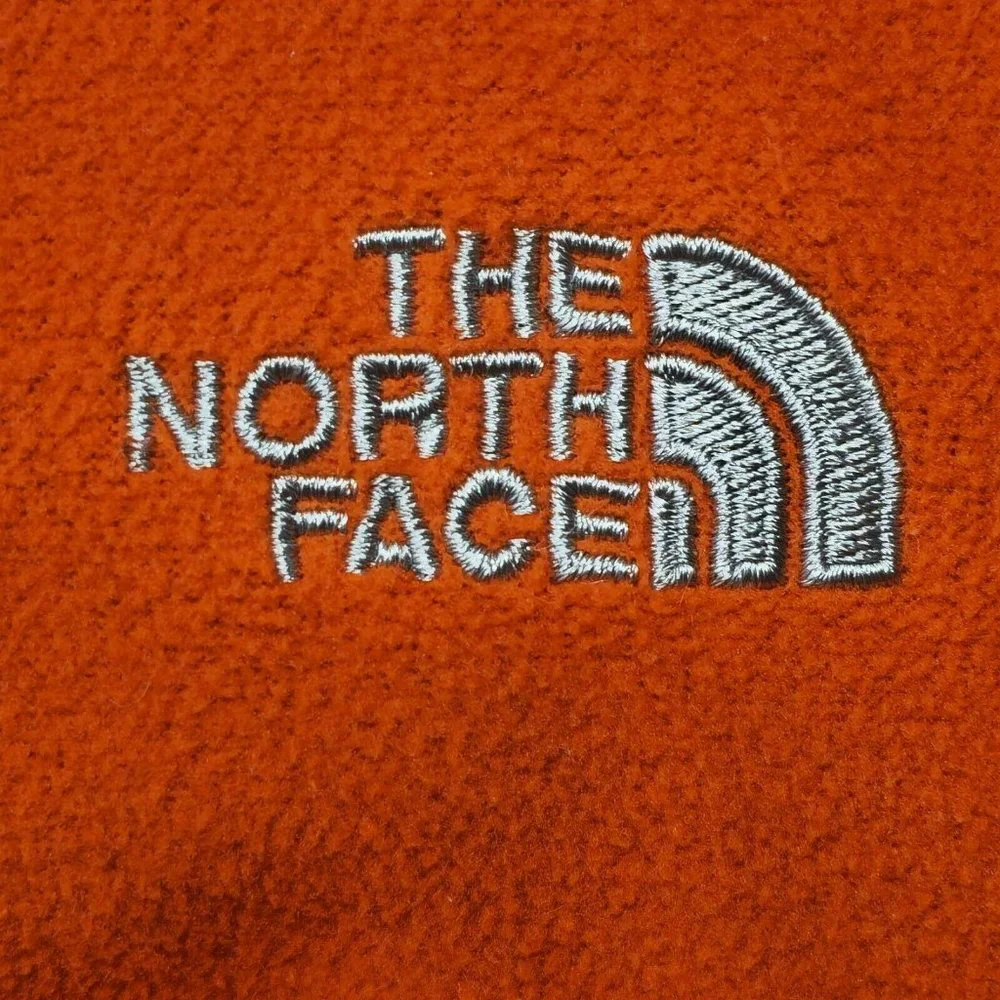 The North Face Fleece Lightweight 1/4 Zip Orange‎ Pullover Jacket Men's Large